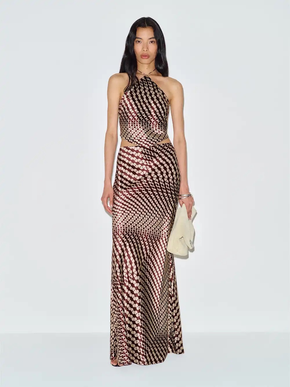 Reformation Effie Silk Two Piece Set